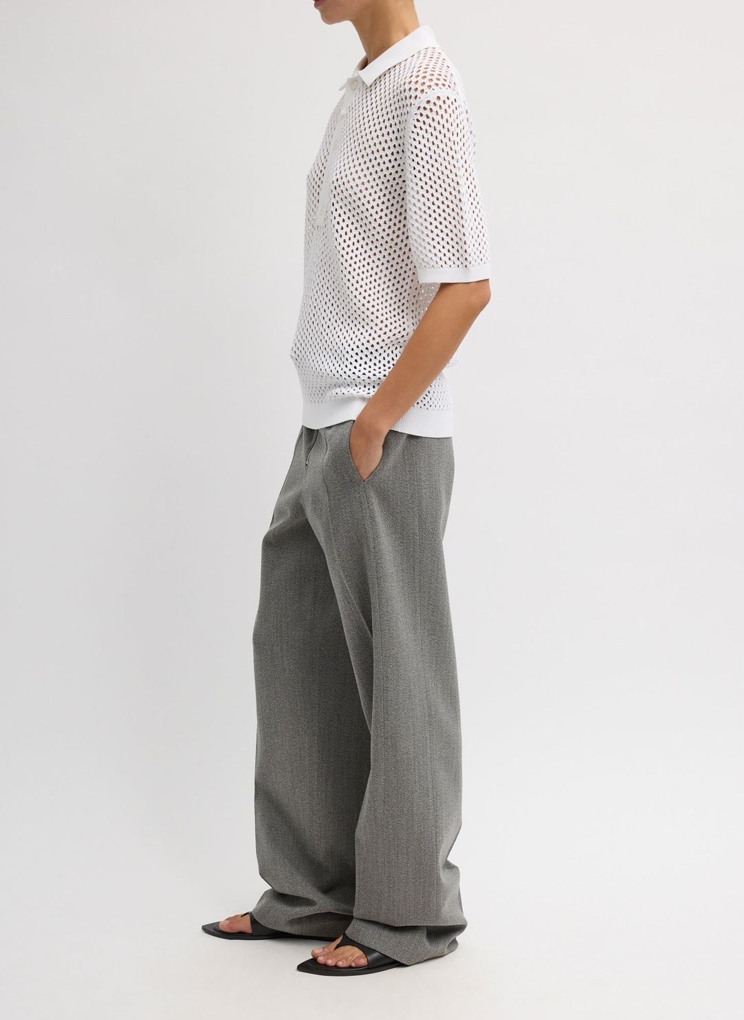 Crochet Netting Slim Polo #4