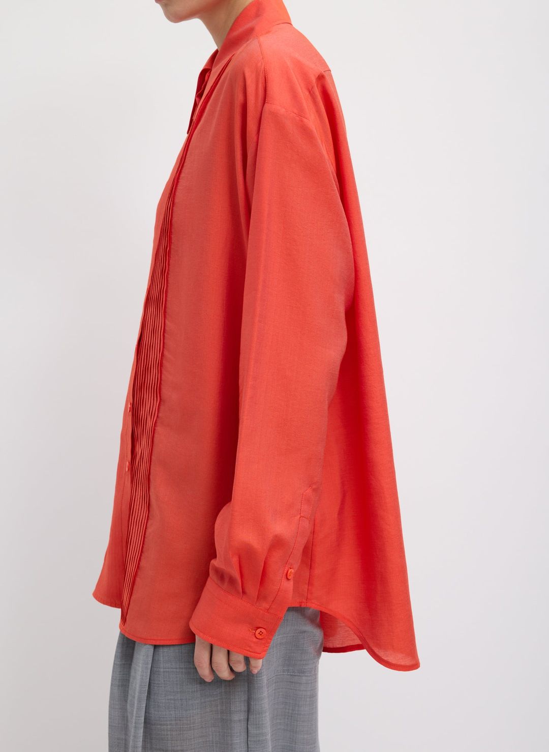 Silk Voile Easy Pintucked Shirt #2