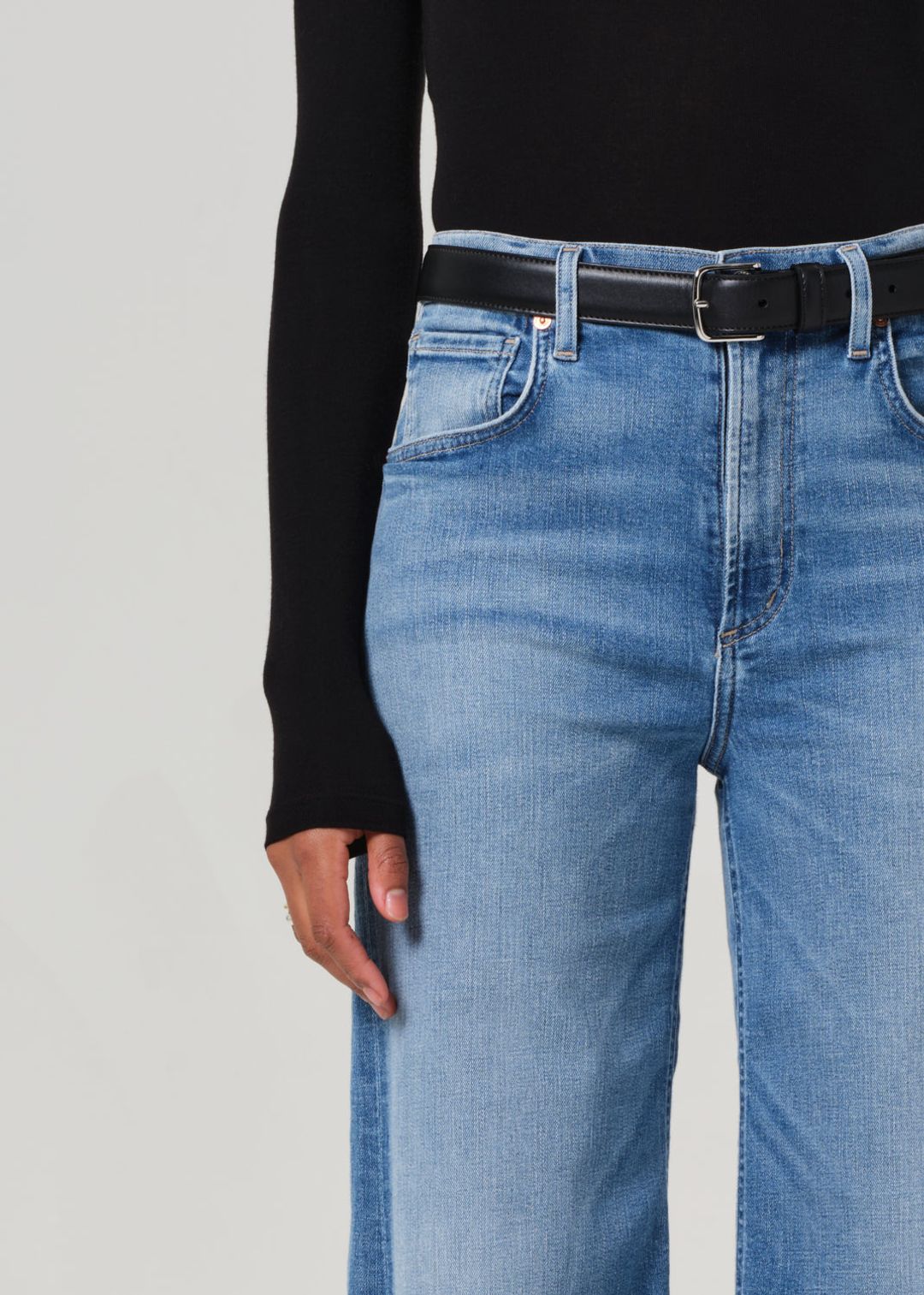 Lyra Wide Leg Crop Raw Hem in Bhodi #5