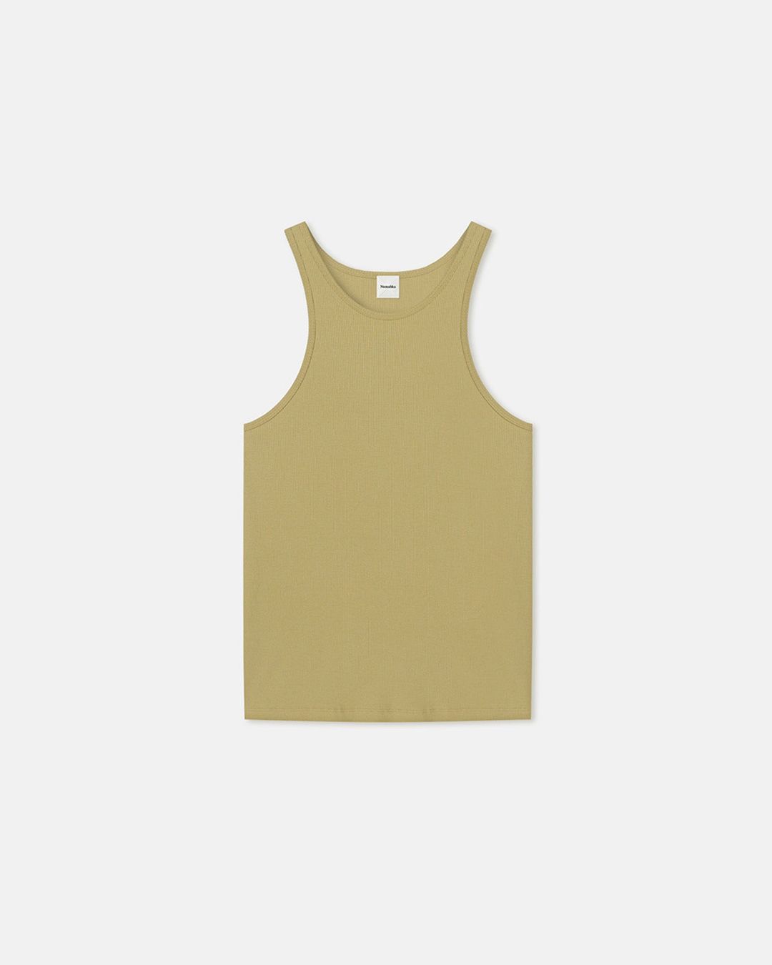 Aleksy - Ribbed Jersey Tank Top - Olive Green