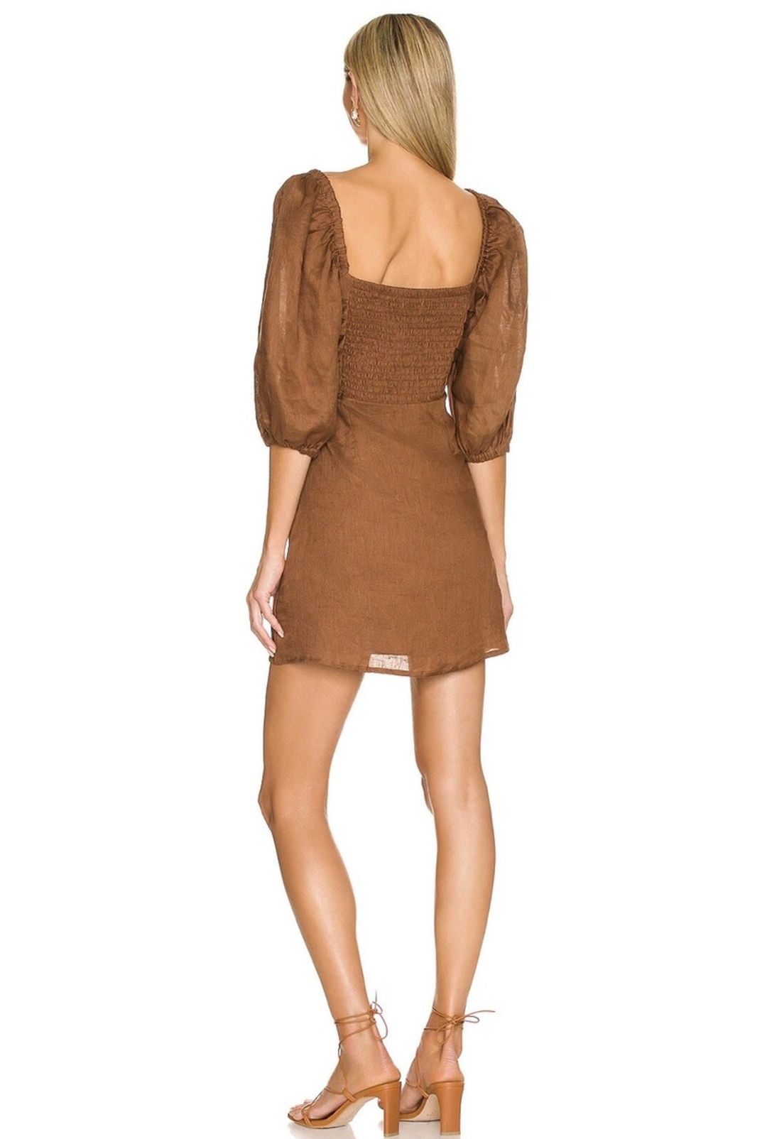 Venezia pintucked linen midi dress #3