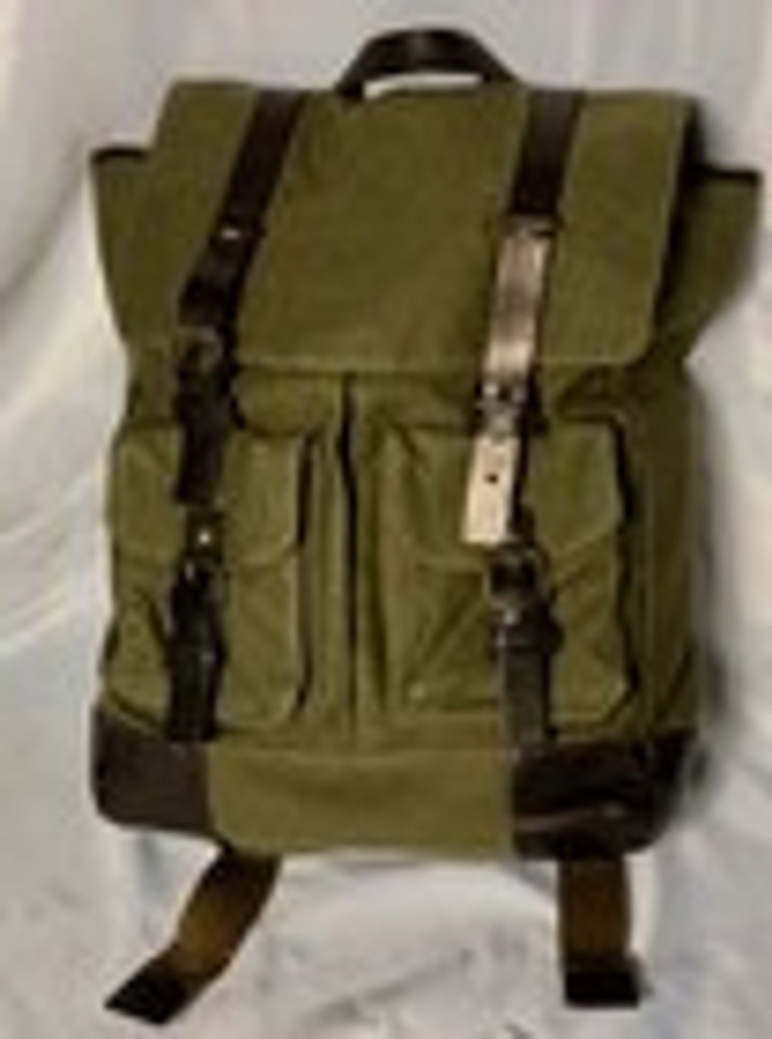 Leather Trim Backpack