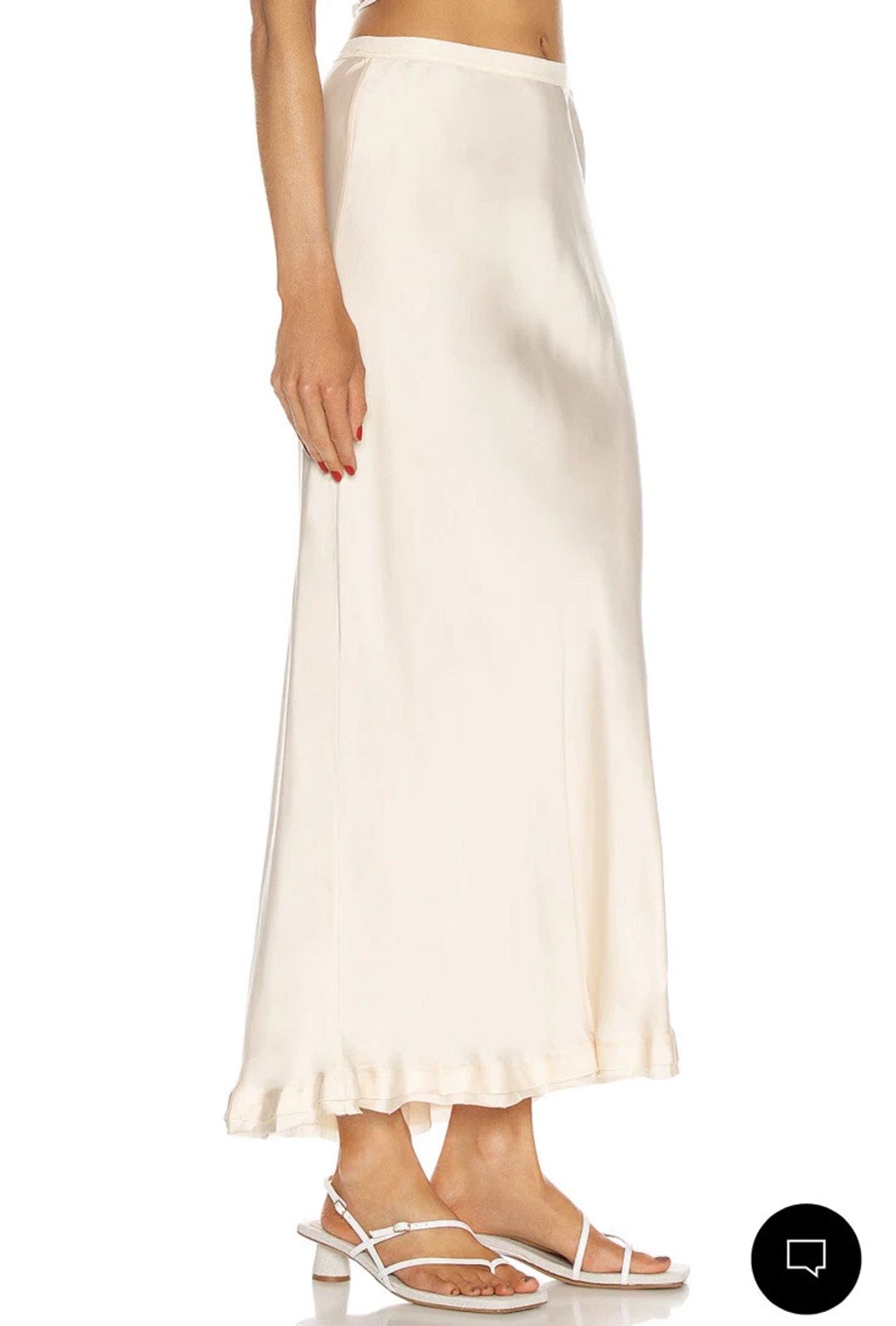 Karter Maxi Silk Skirt in Sandstone #5