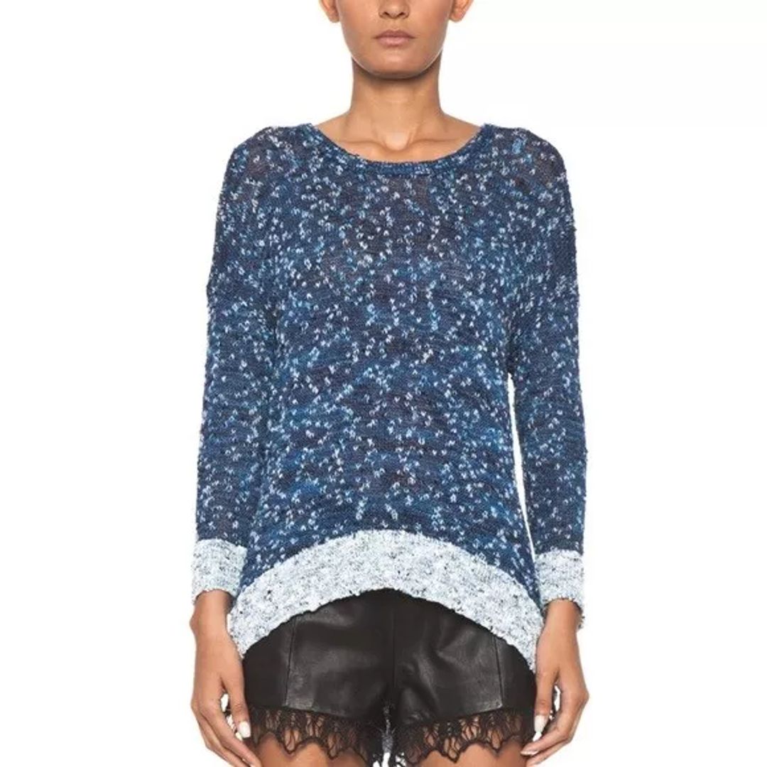 Naomi Sweater in Marled Blue