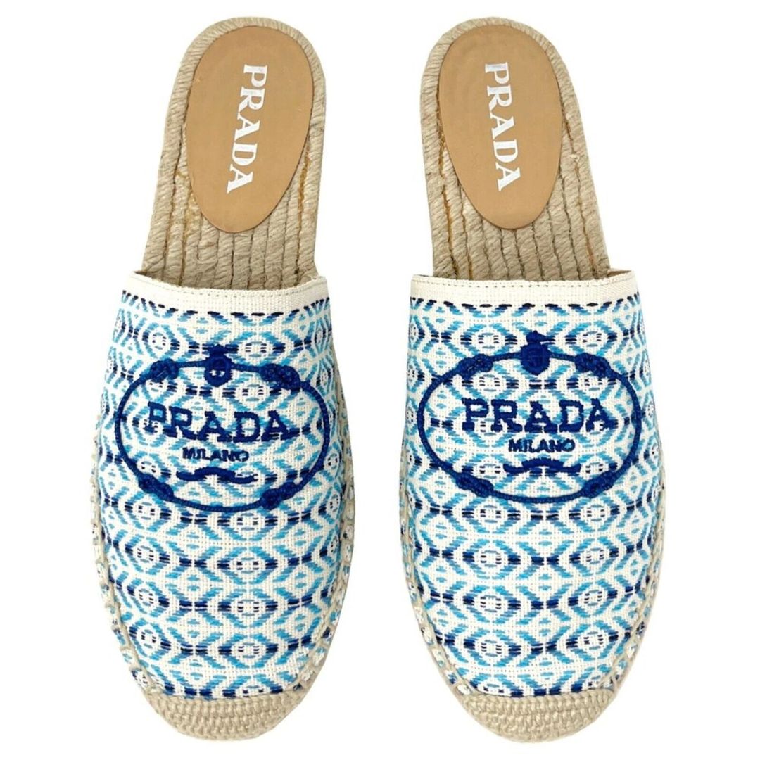 Espadrilles Mules Slides Sandals Shoes - 1S155M Blue