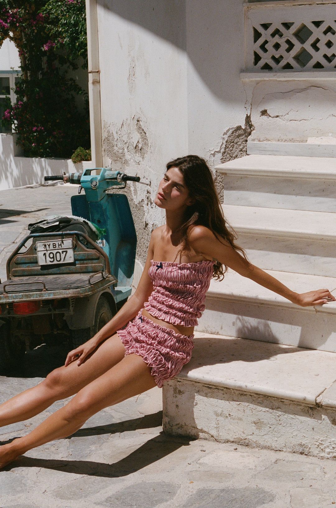 Bea Shorts | Pink Stripe #6