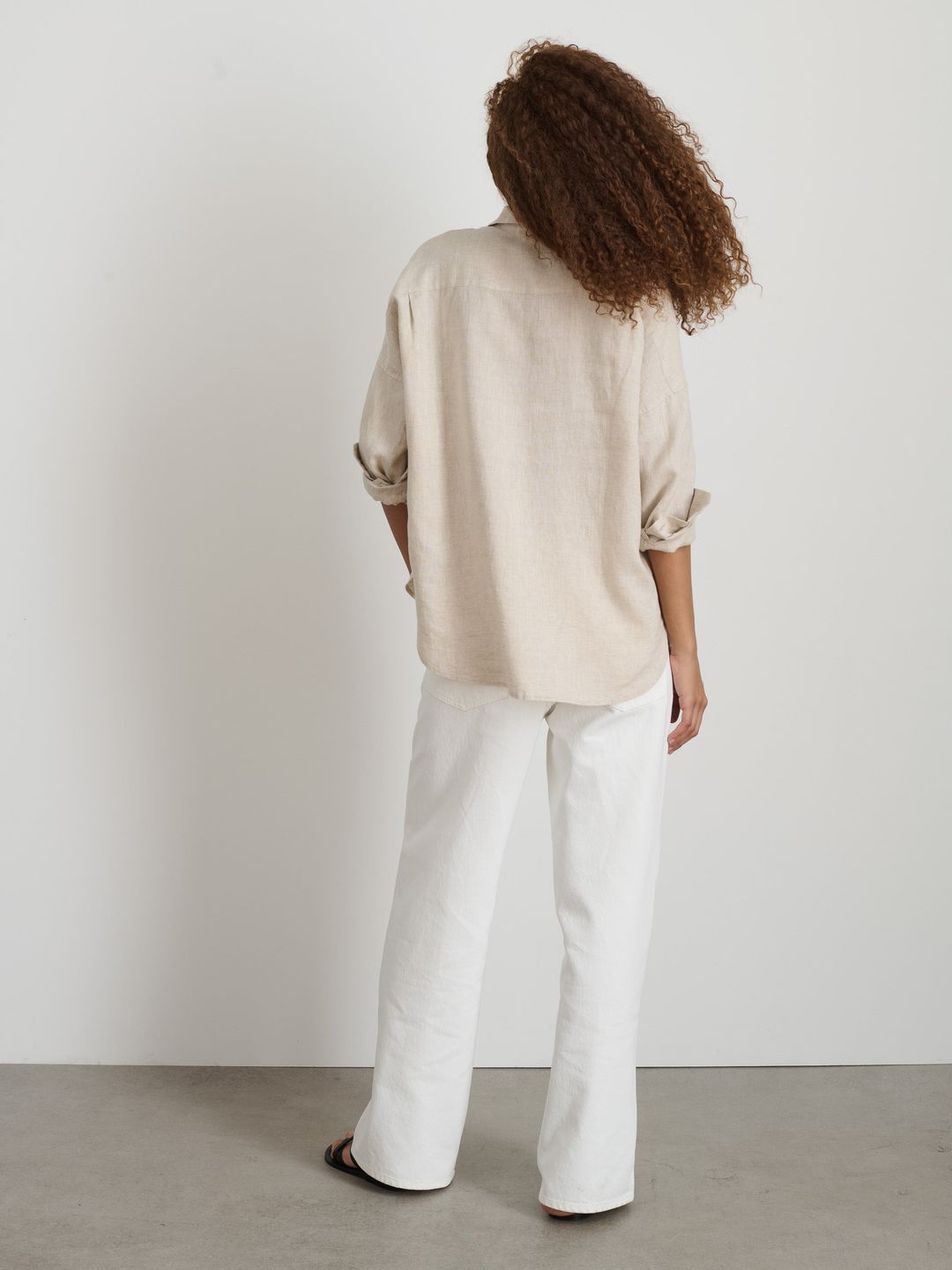 Jo Shirt In Flax Linen #7