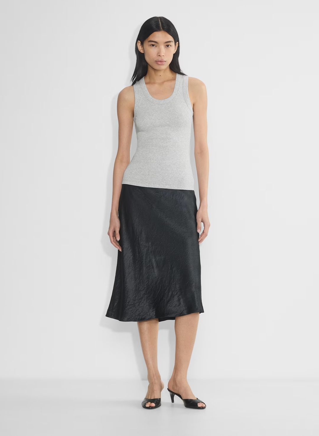SLIP MIDI SKIRT #3
