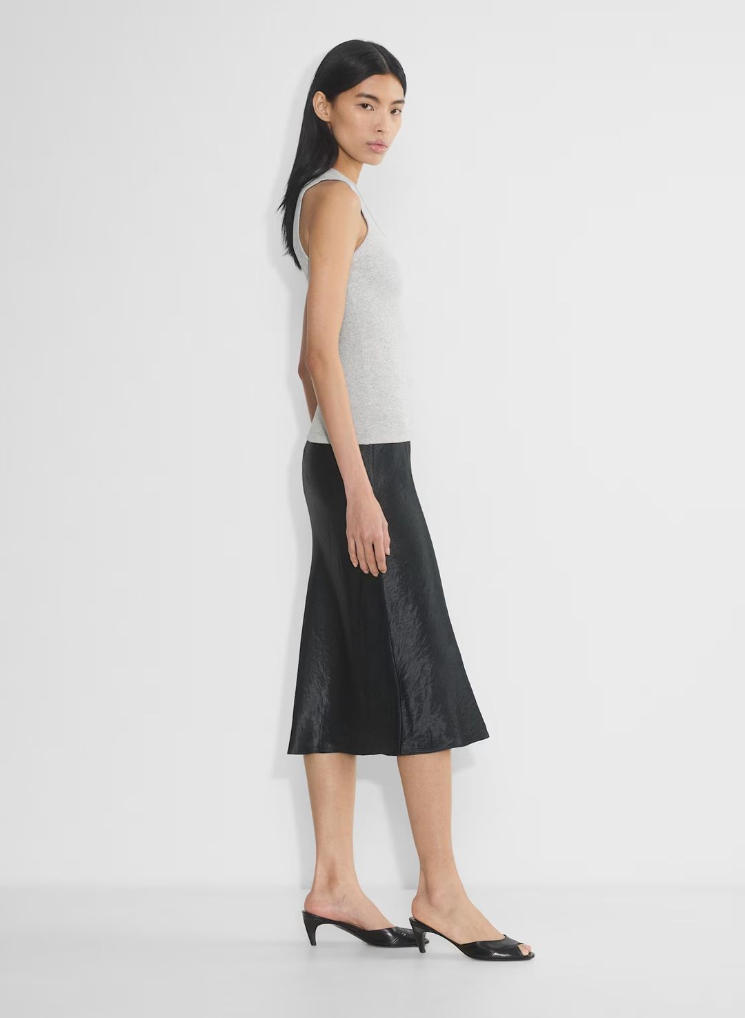 SLIP MIDI SKIRT #4