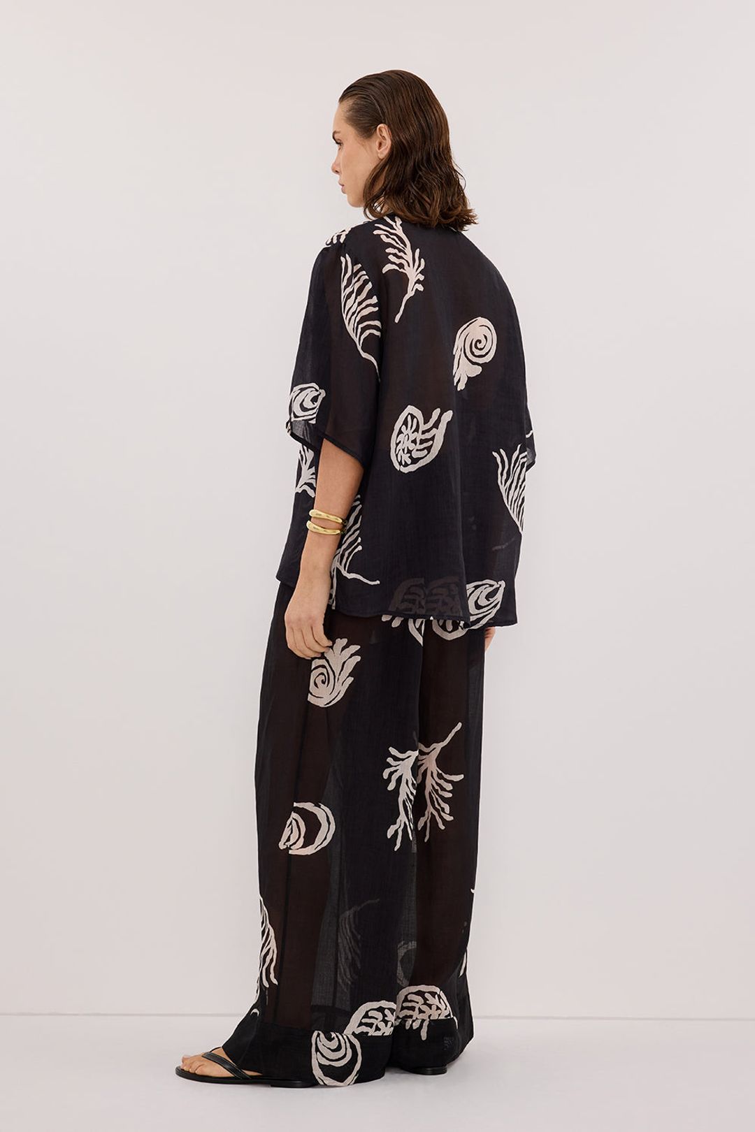 POSITANO BLACK RAMIE SHIRT #4