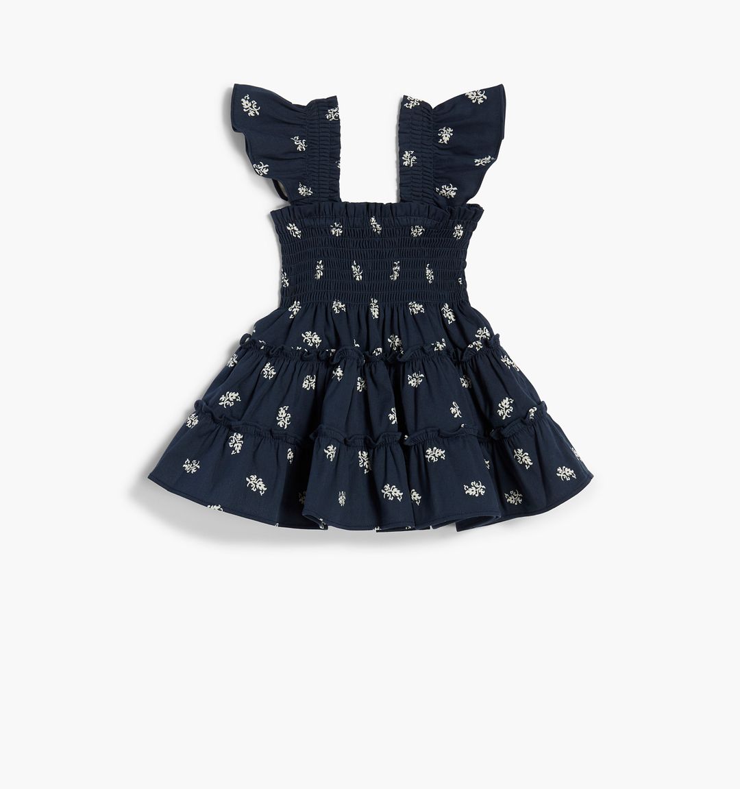 The Baby Ellie Nap Dress - Navy Autumn Paisley #5