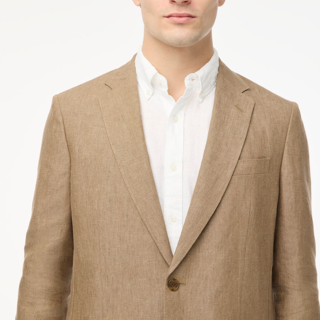 linen patch pocket suit jkt - slim #3
