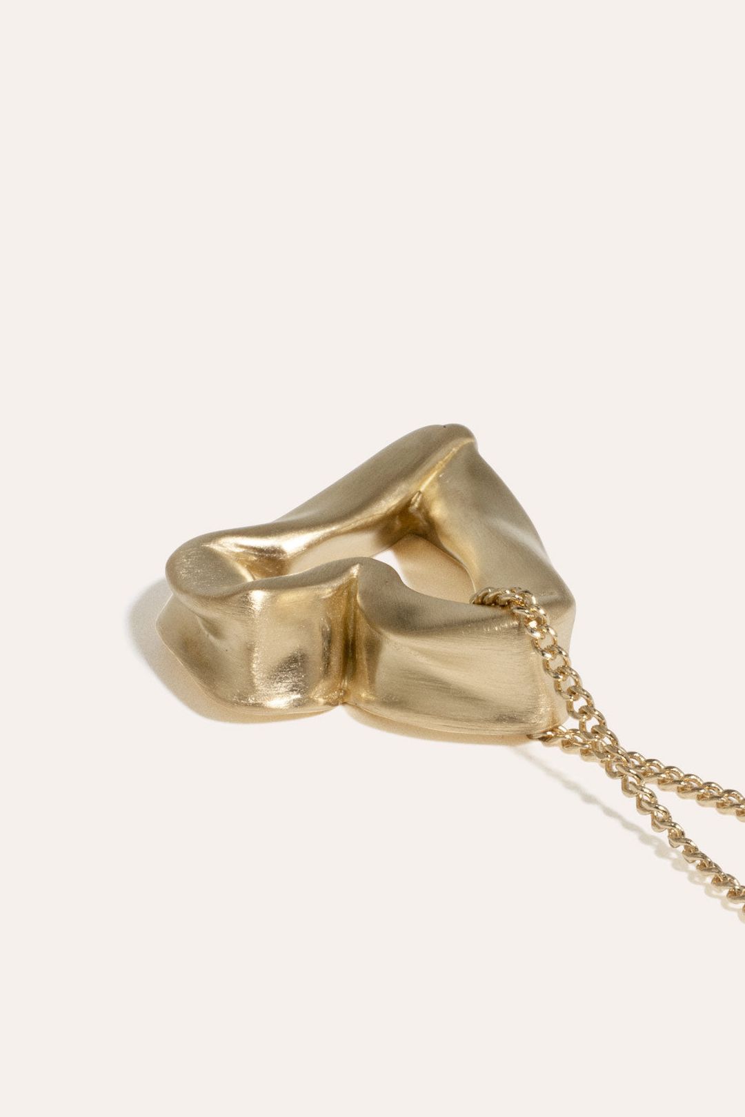 The Heart Is Not A Metaphor - Gold Vermeil Pendant #4