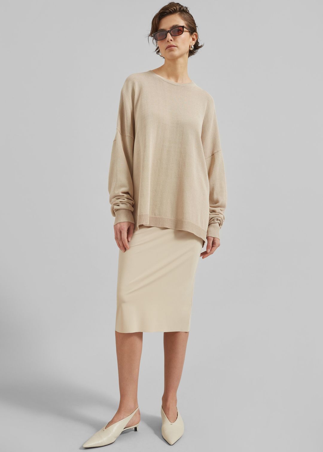 Viera Midi Skirt - Beige #6