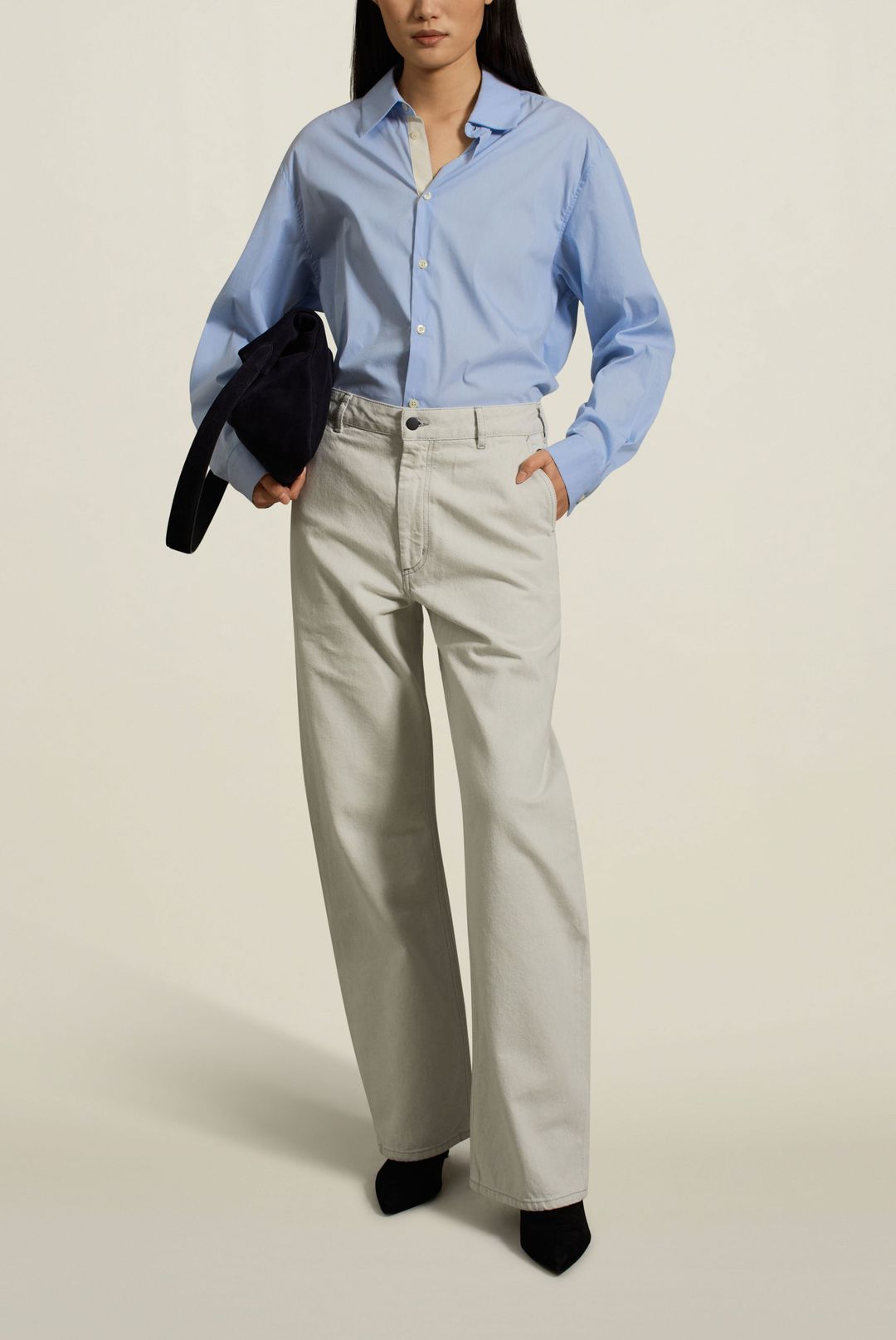 Column Leg Jean in Recycled Denim