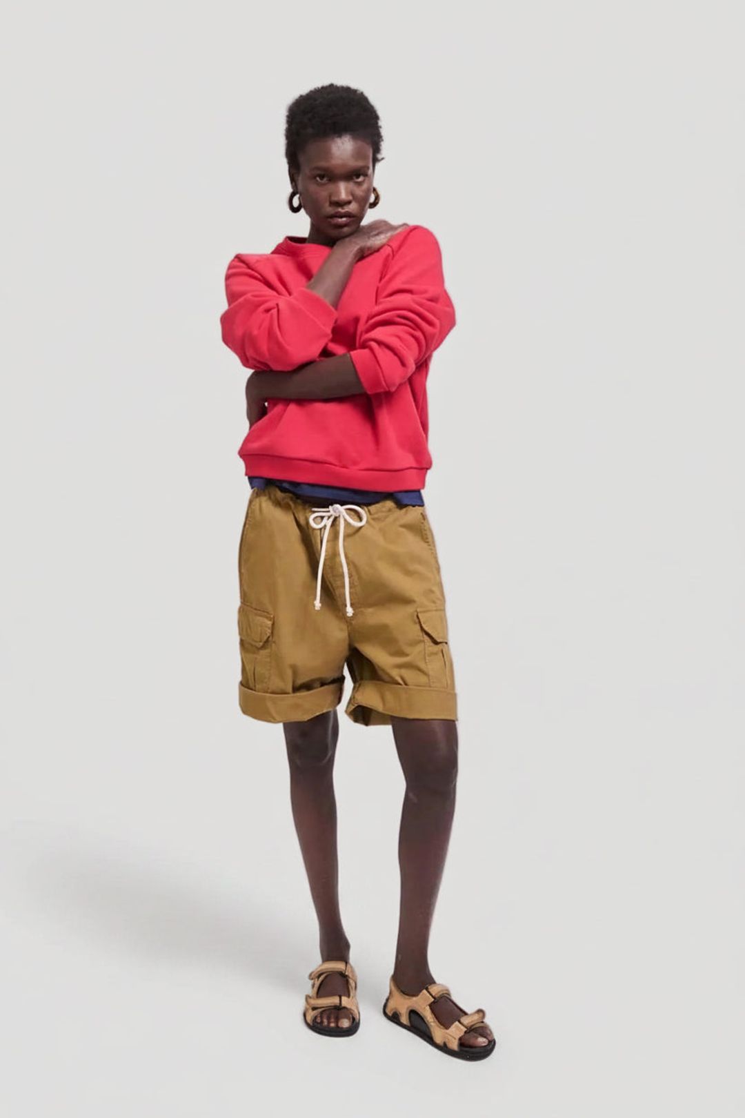 The Rope Tie Cargo Short in Camel #8