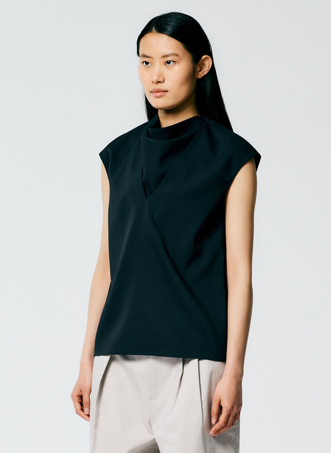 Chalky Drape Handkerchief Top #3
