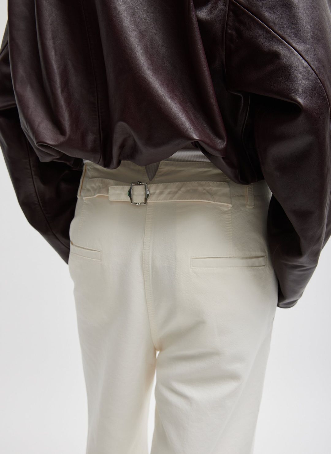 Distressed Garment Dyed Cotton Dobby Barry Jean #2