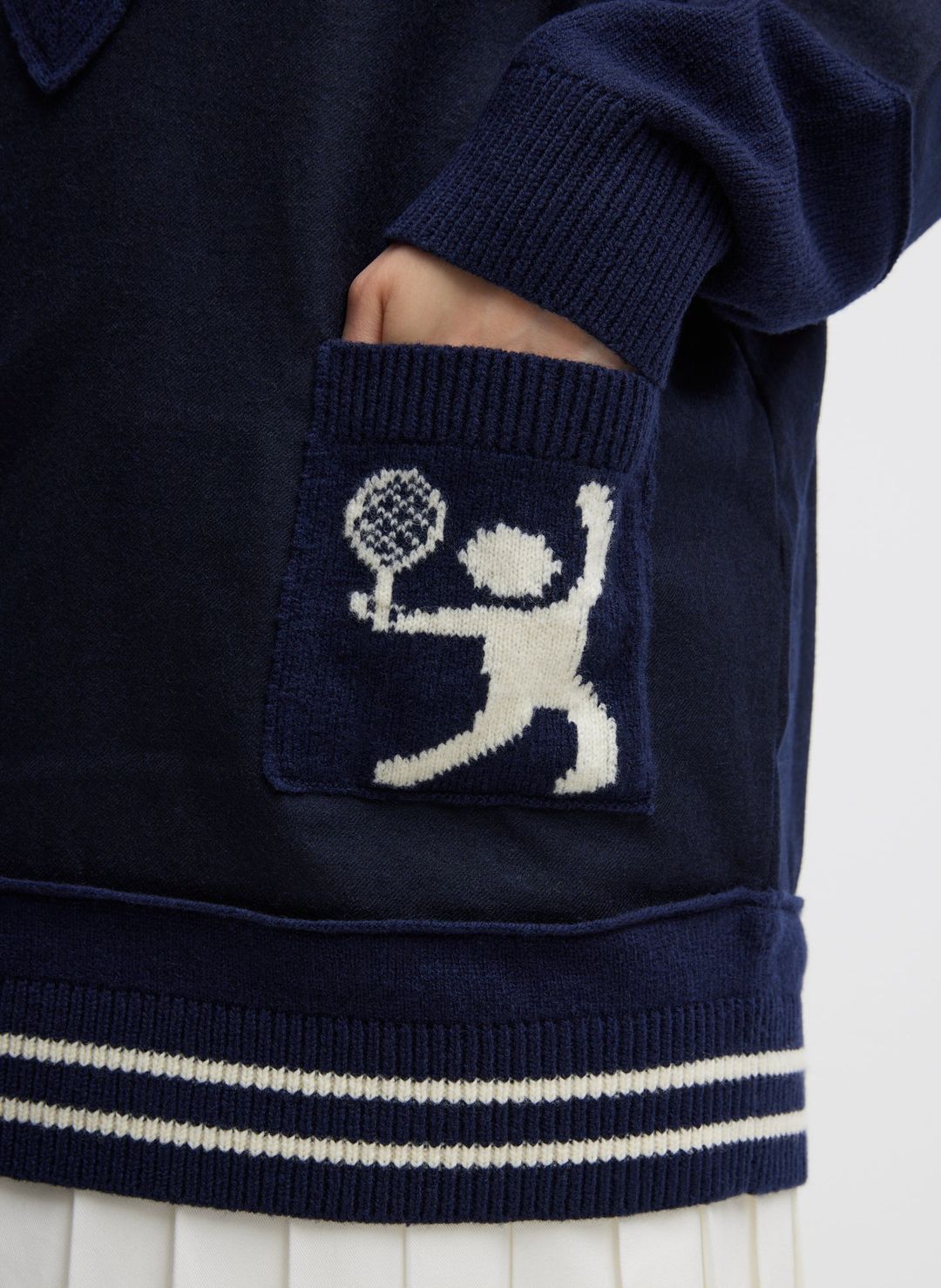 Tilden Deep V-Neck Tennis Sweater #5