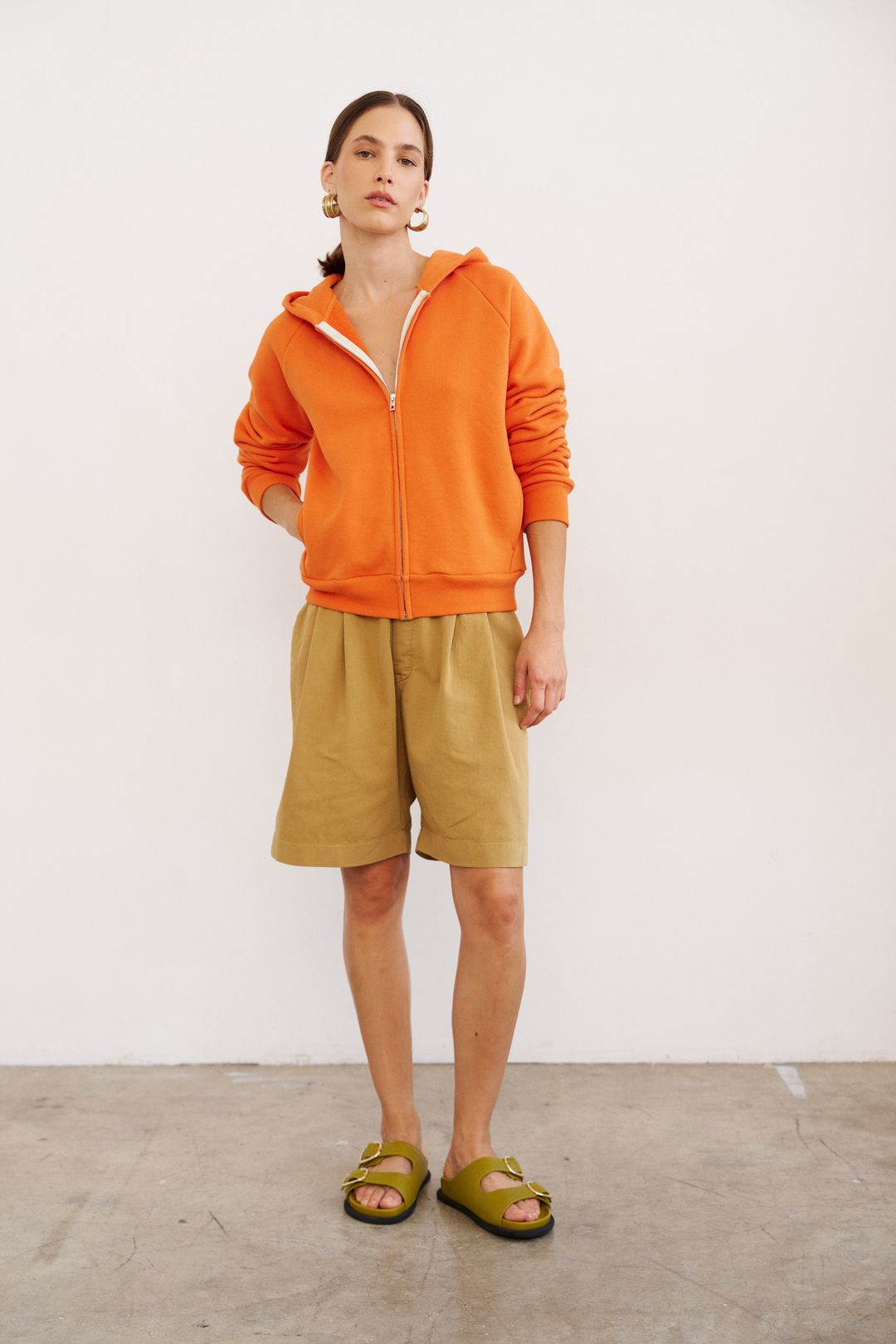 The Pleat Short in Tan #13