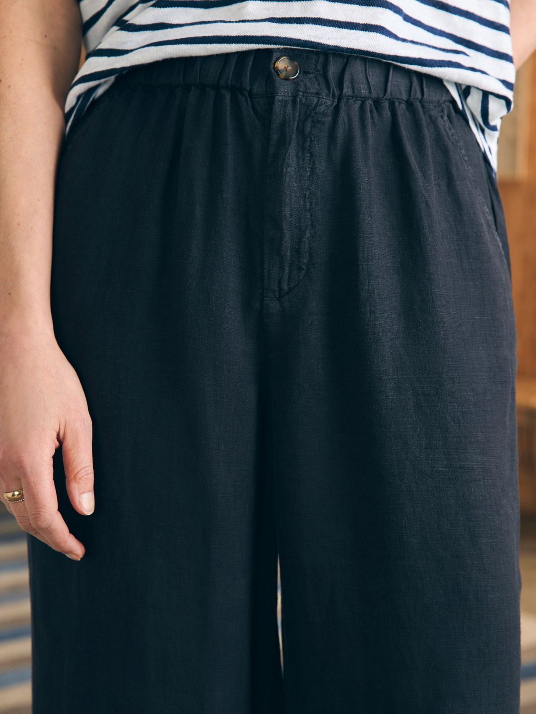 Monterey Linen Pant - Moonless Night #2