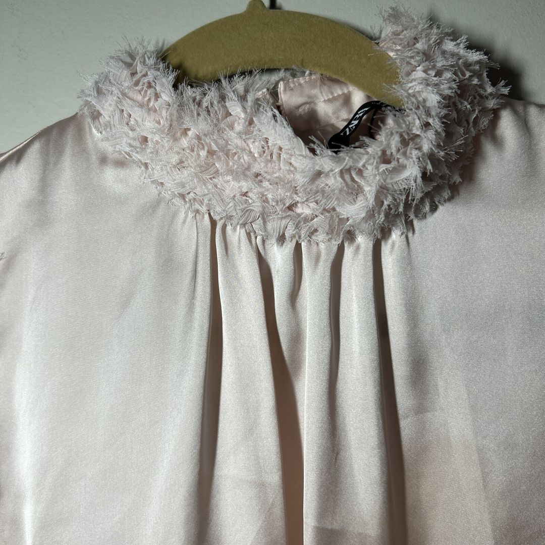 Zara Pink Sleeveless Blouse #5