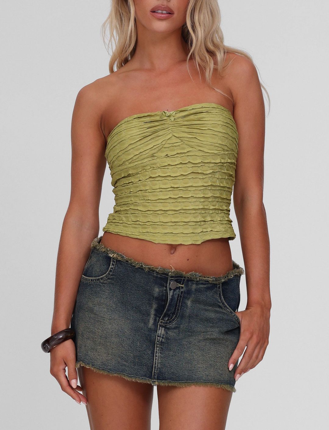 ROSALYN TOP - GREEN #5