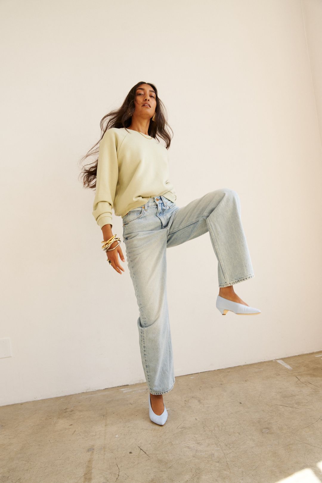 The Fan Jean in Light Stone #10