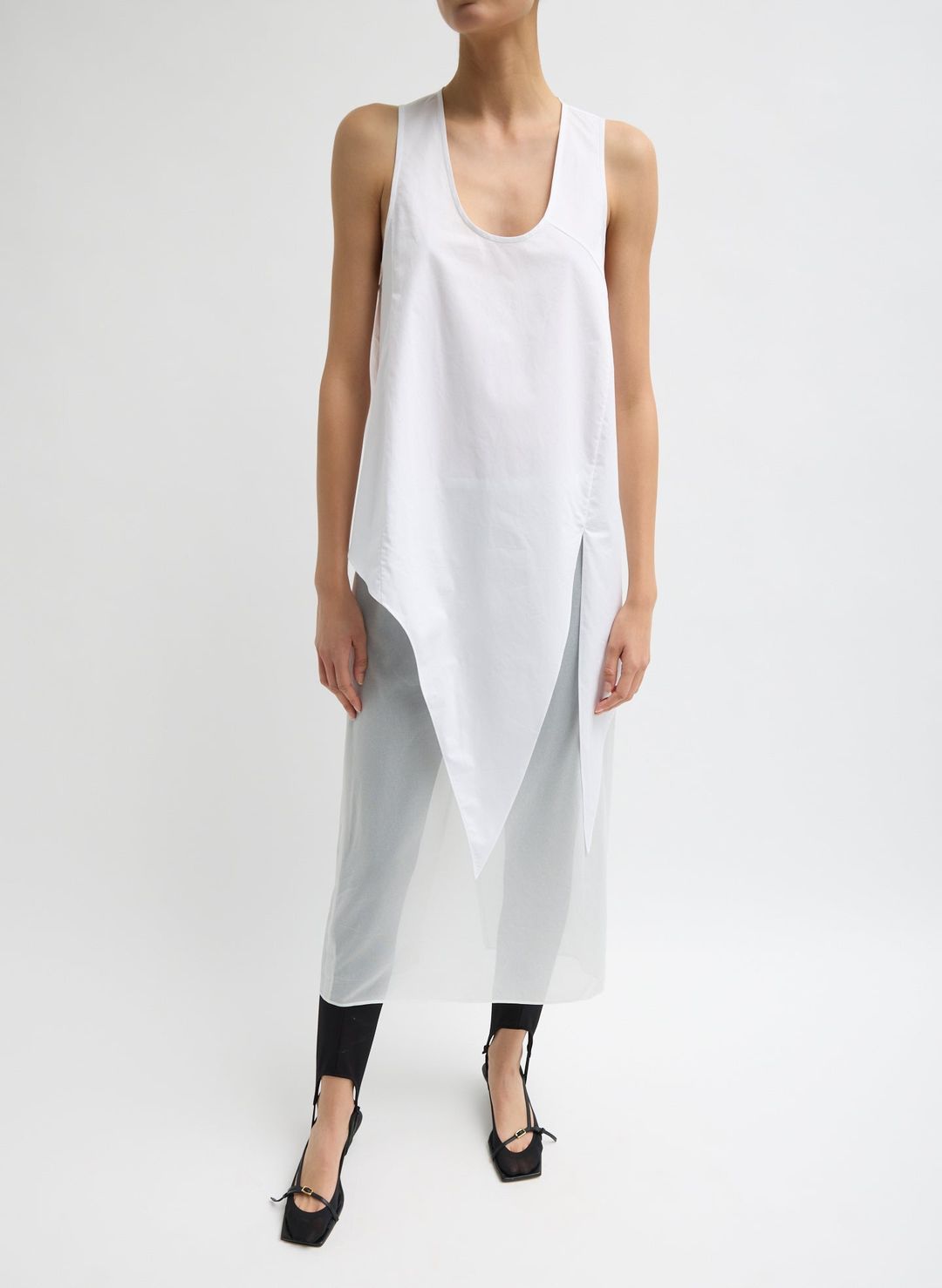 Eco Poplin Tie Front Top #3