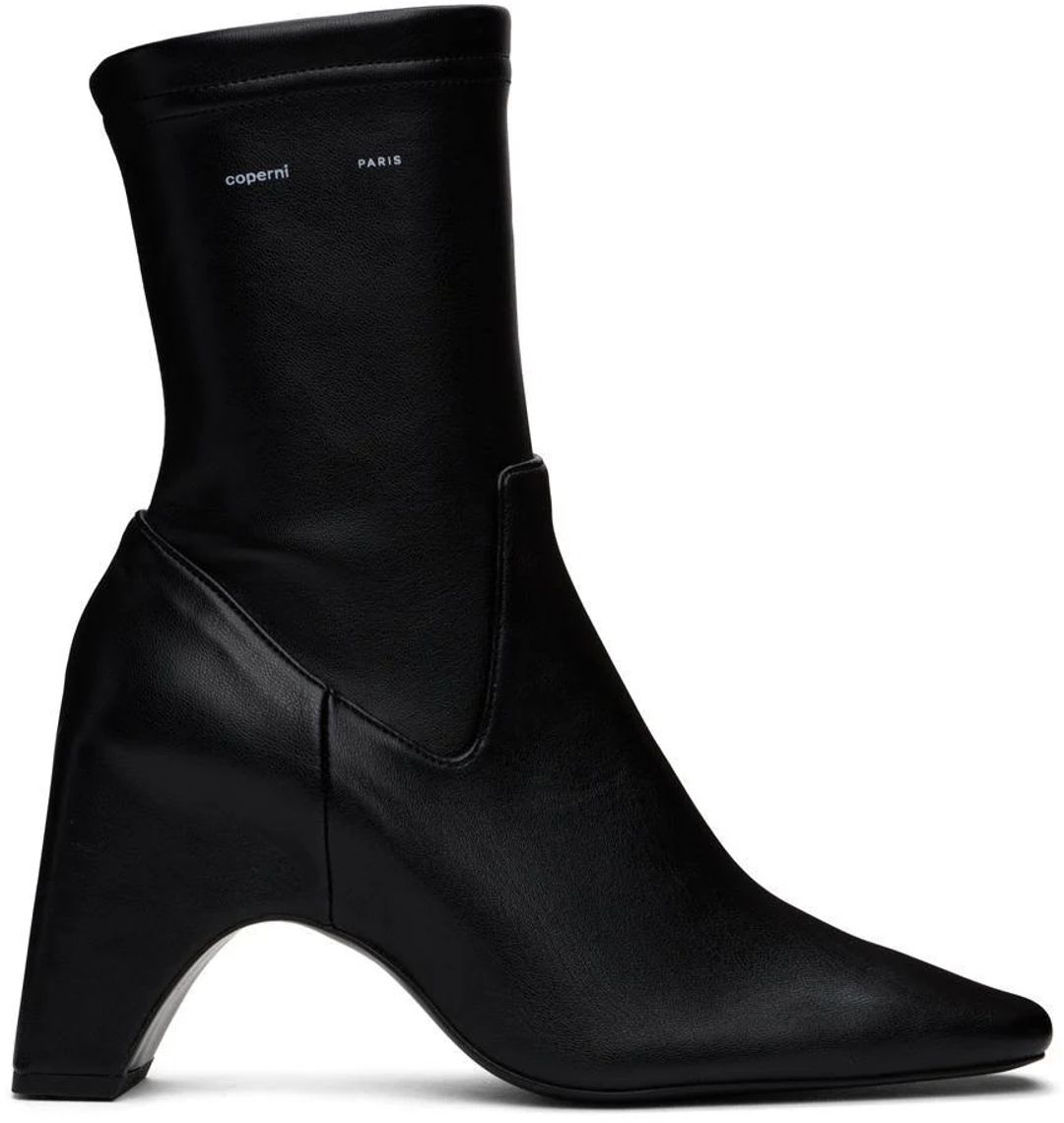 Coperni Square Toe Low Bridge Boots in Black #6