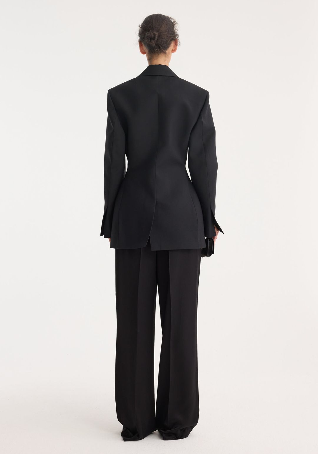 Hourglass tuxedo blazer | black #5