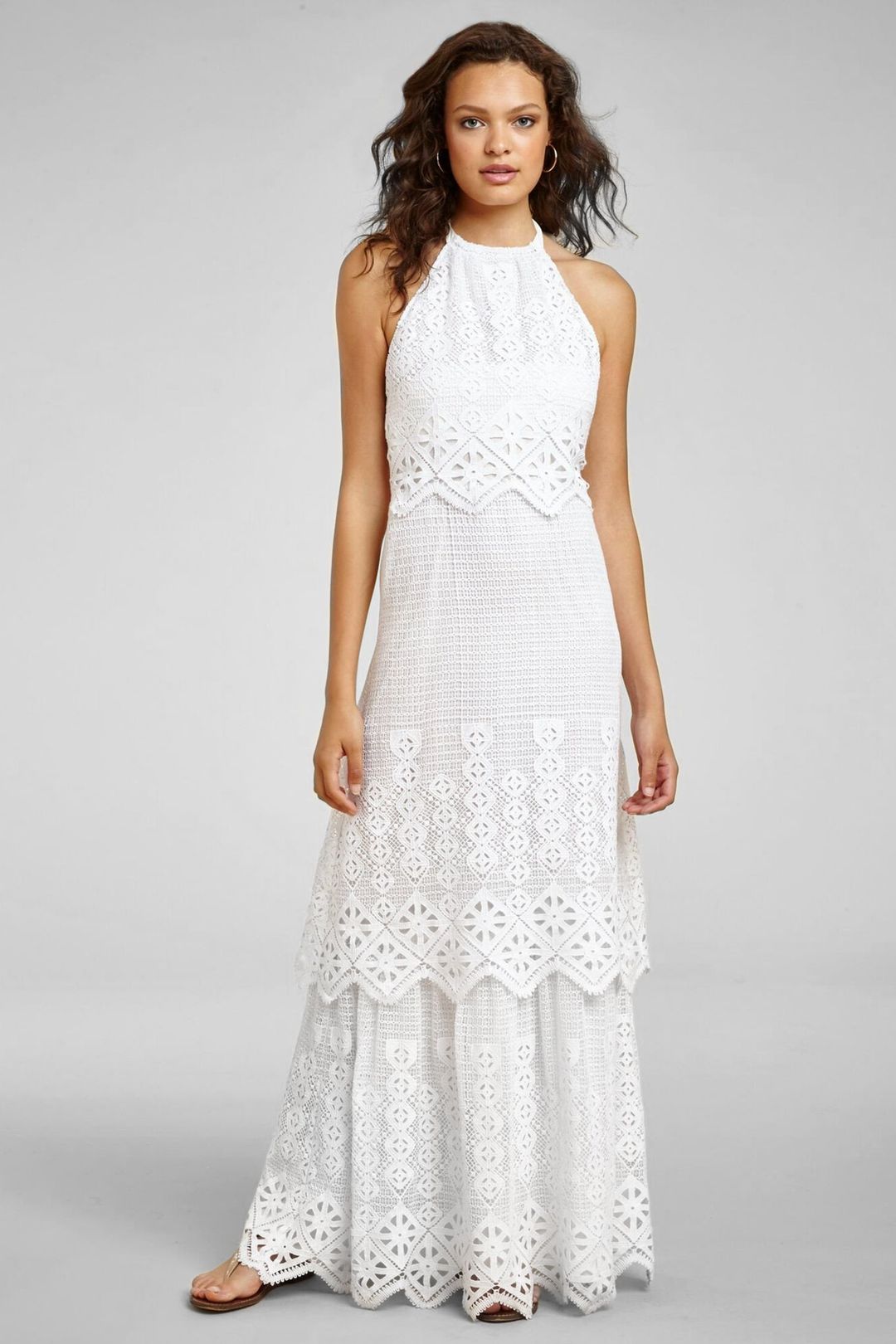 Edna Tiered Halter Dress