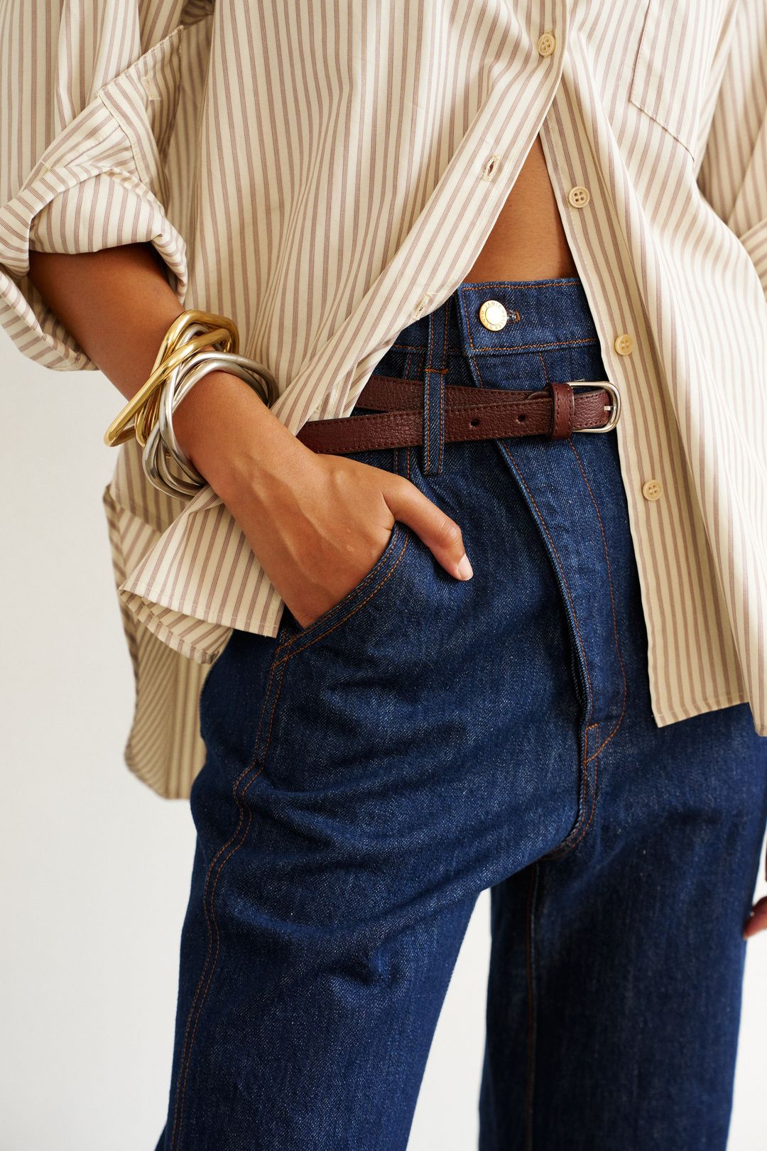 The Weekend Shirt in Chianti Stripe #5