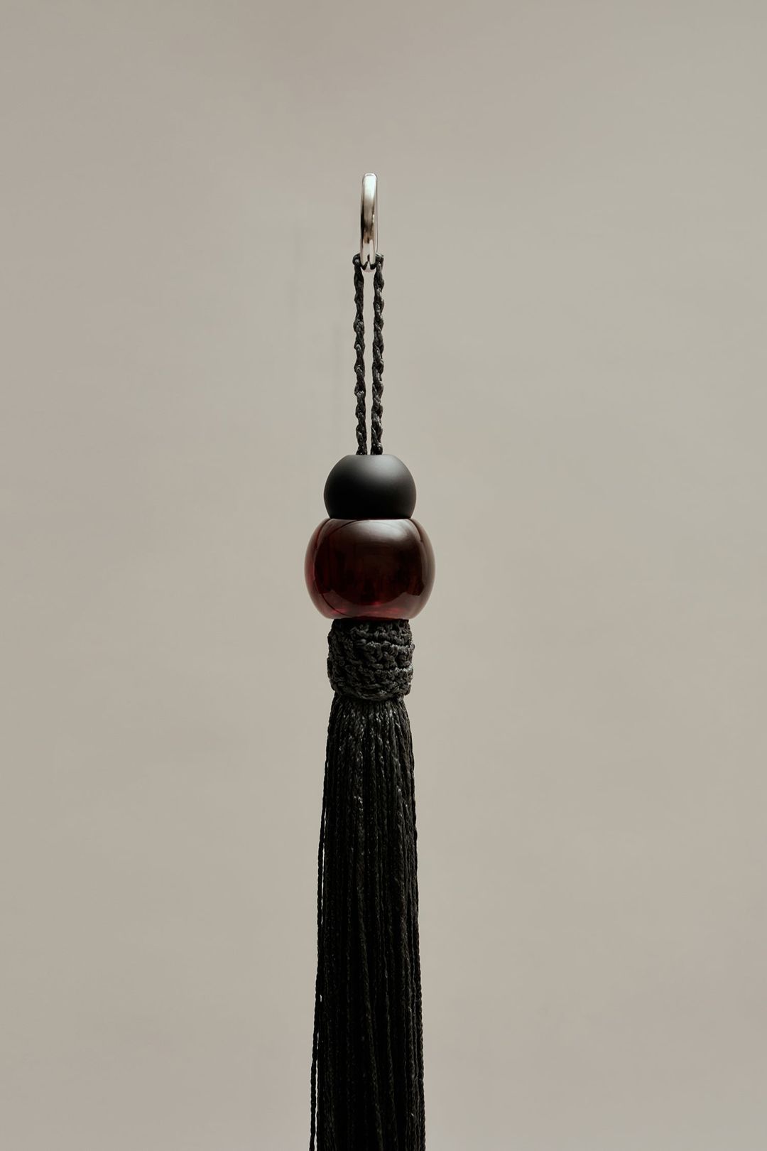 Large Cadenza Tassel in Leather and Acrylic