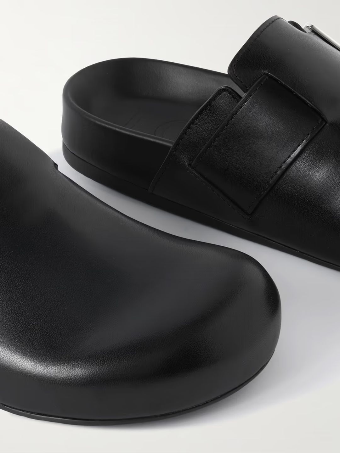Embellished leather mules #4