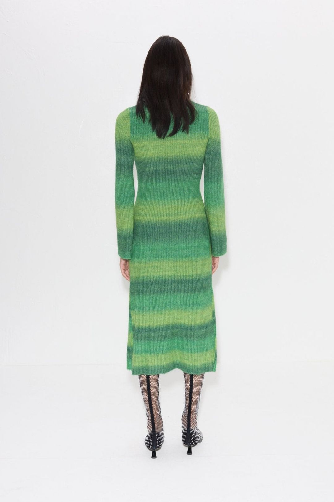 Axon Dress in Gummy Green Multi #3