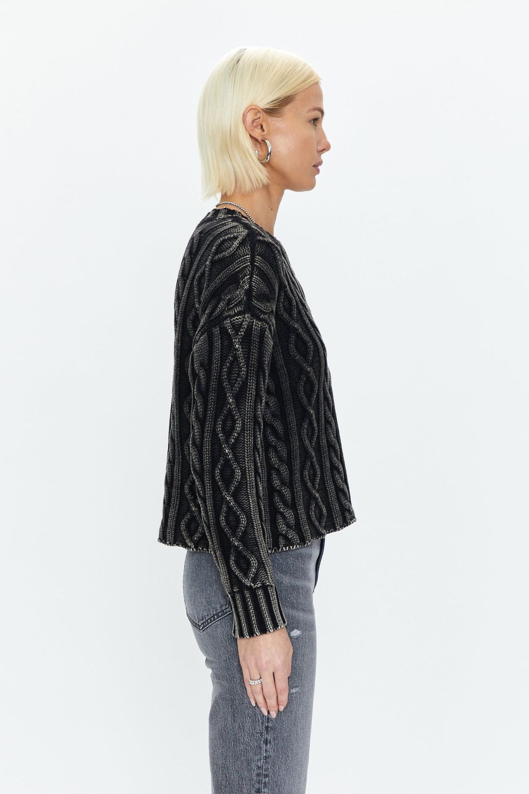 Eva Pullover Sweater - Sandwashed Black #4