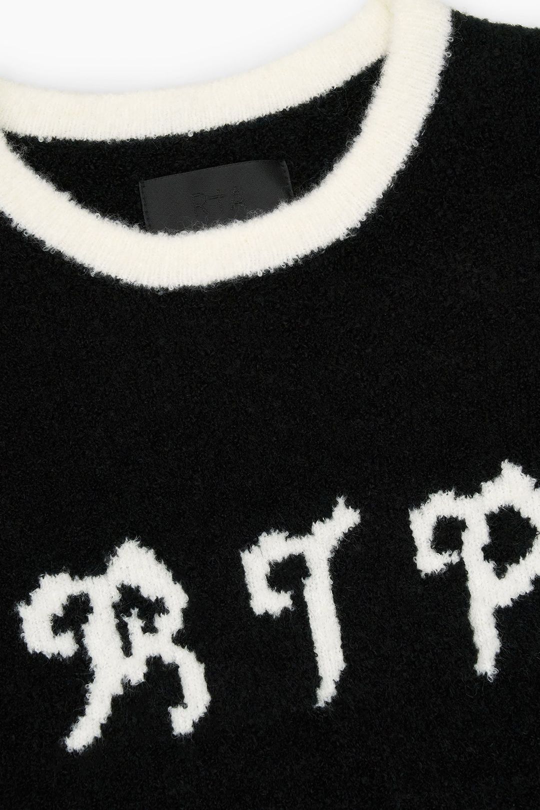 TEA SWEATER TEE | BLACK & WHITE VARSITY #3