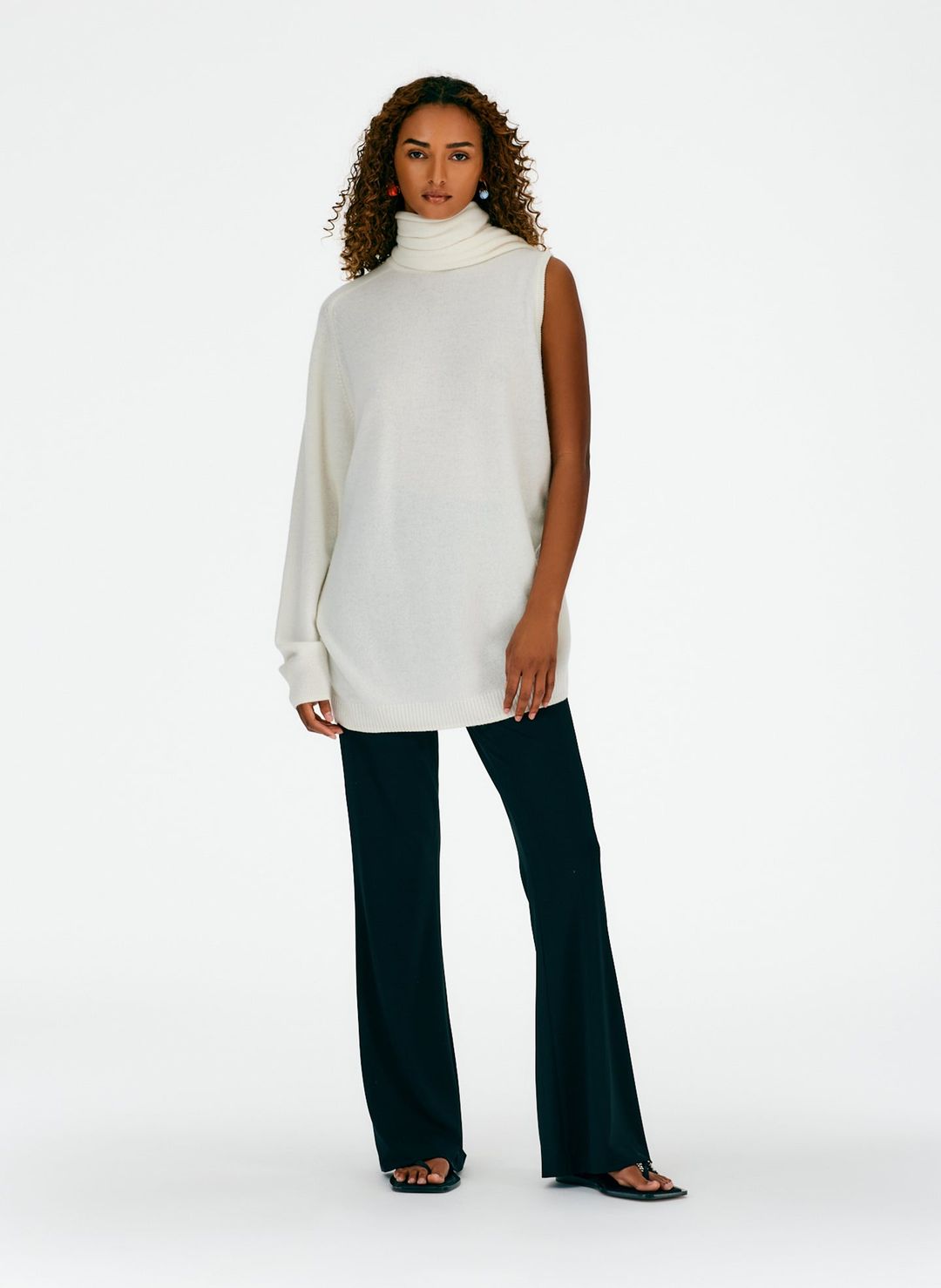 Feather Weight Cashmere Cutout Sleeve Pullover #21