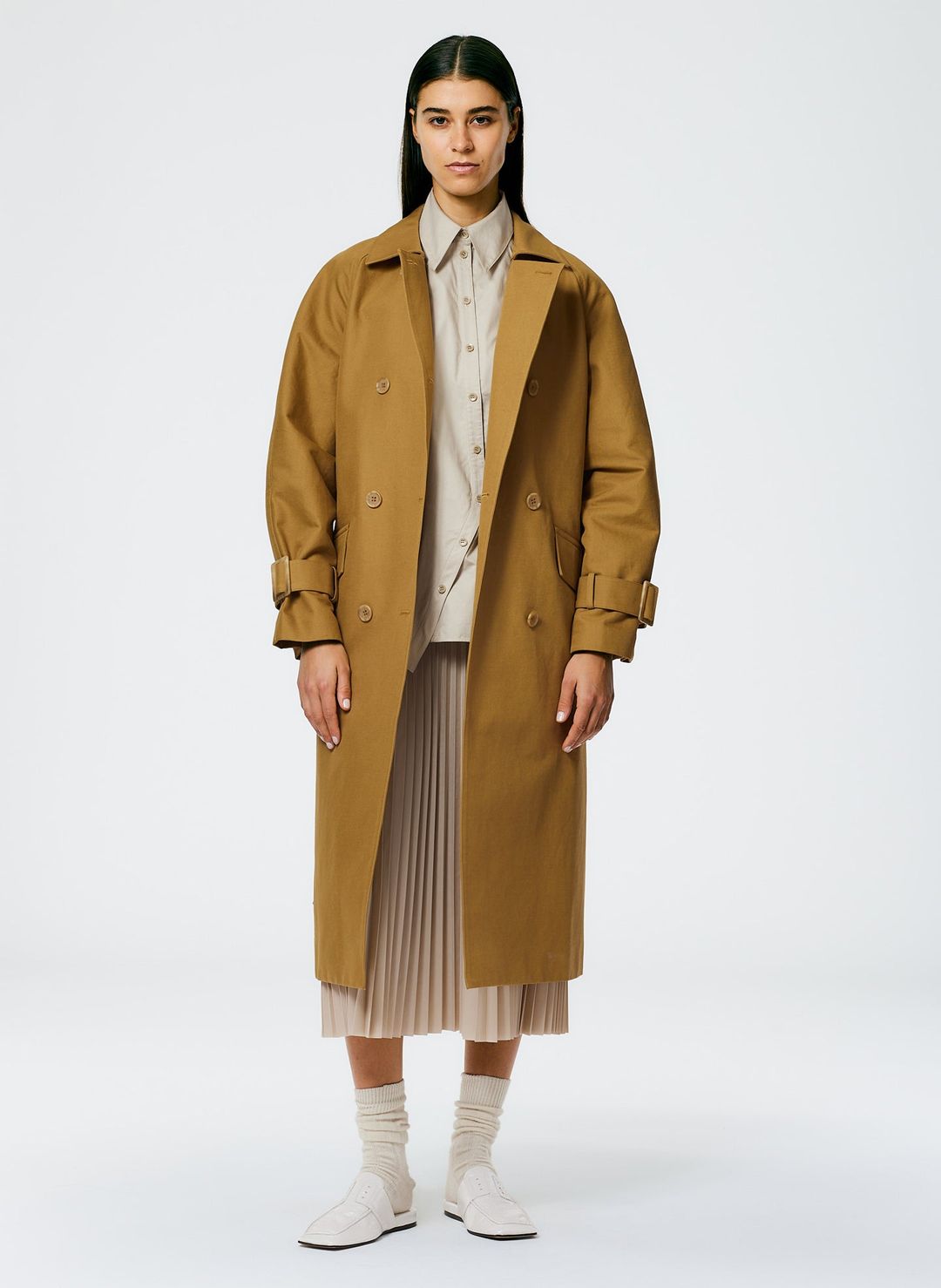 Sculpted Cotton Trench #3