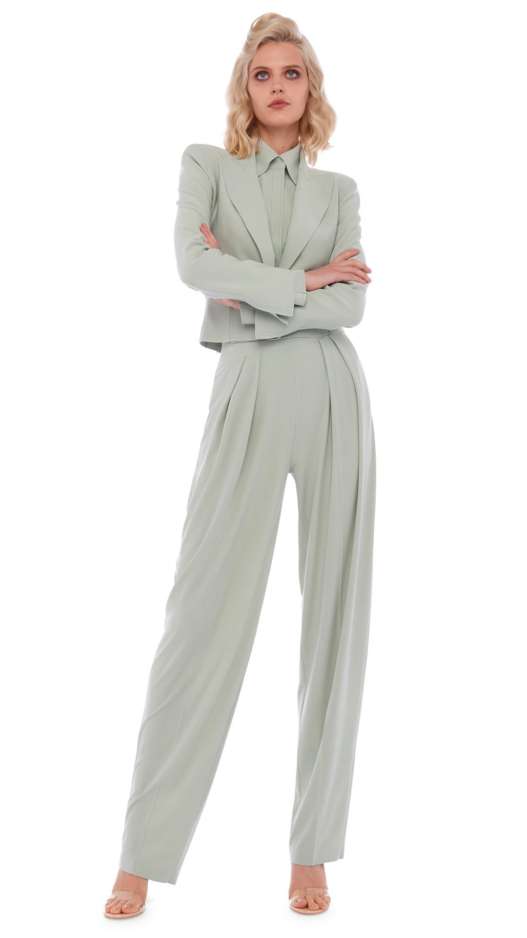 TAPERED PLEATED TROUSER #6