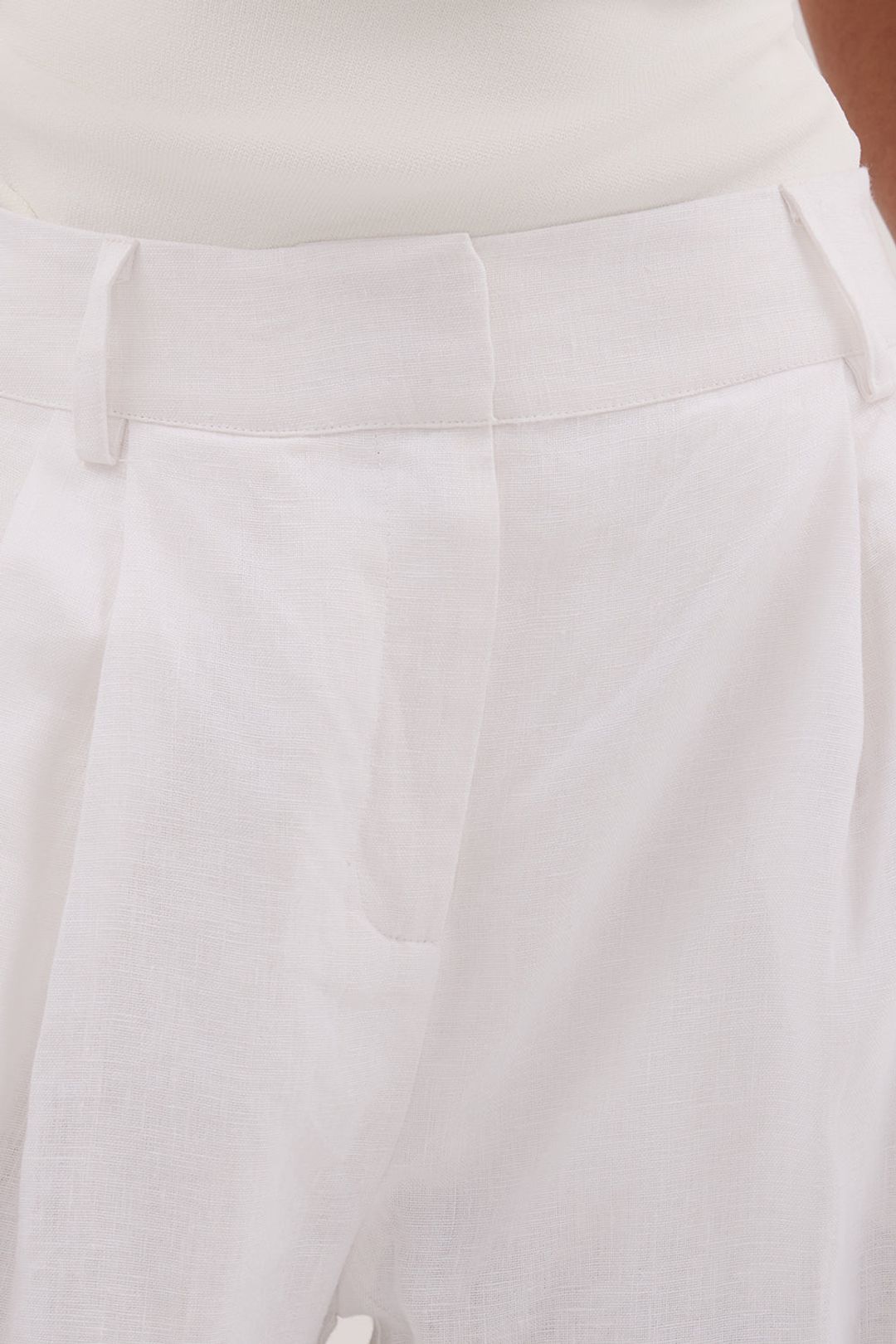 FRAN WHITE LINEN PANT #6