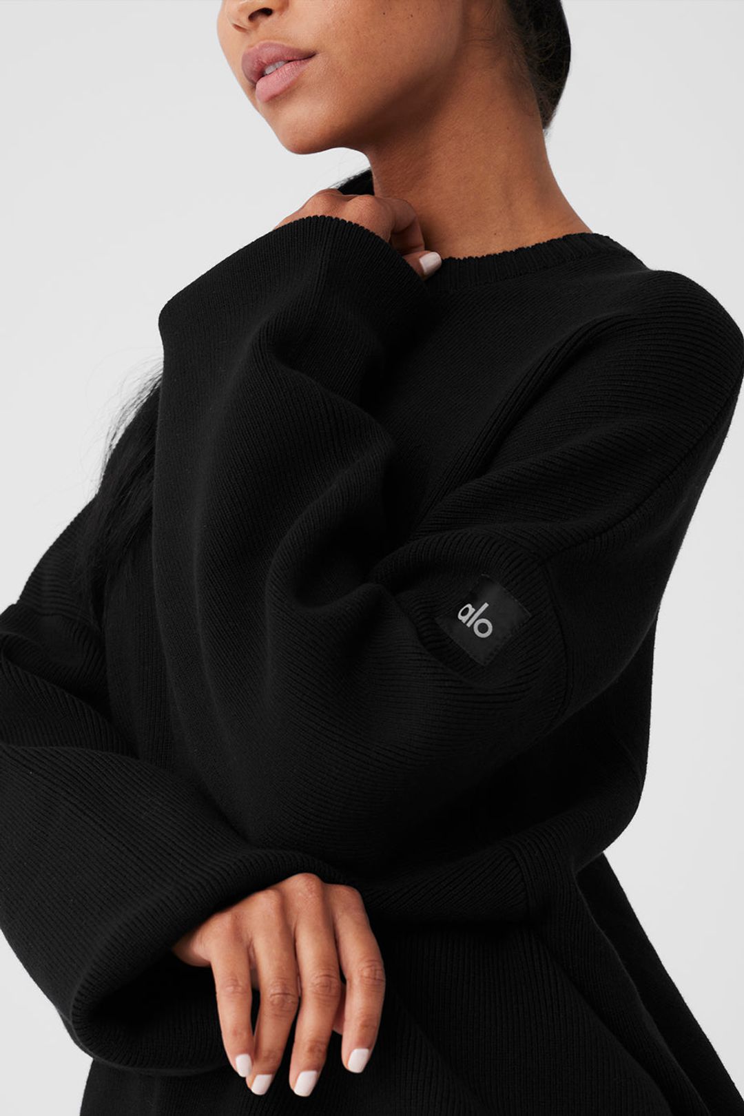 Scholar Crew Neck Sweater - Black #4