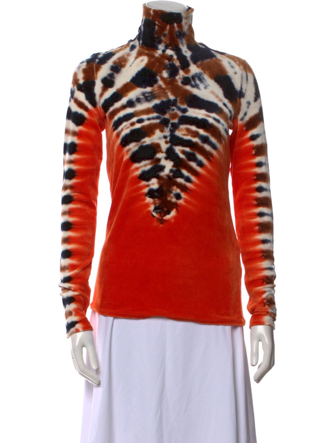 Tie-Dye Print Mock Neck Sweatshirt #2