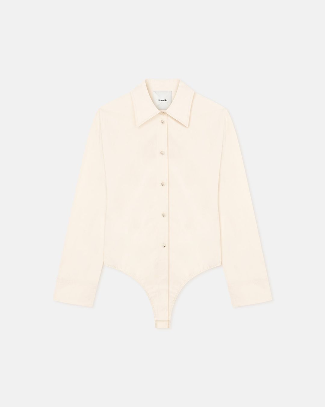 Aliska - Heavy Poplin Bodysuit - Creme