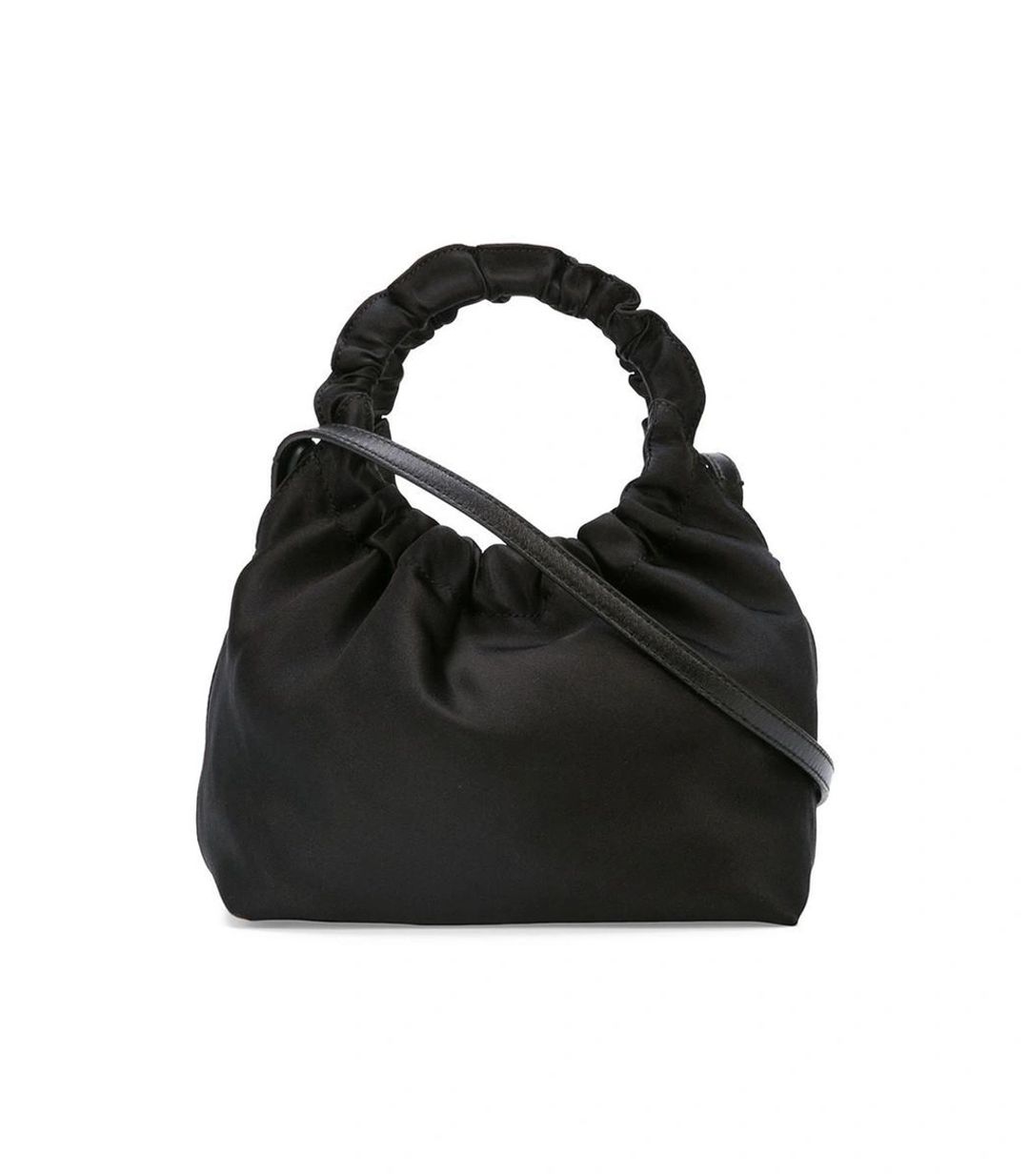 Double Circle Small Leather Bag In Black #7