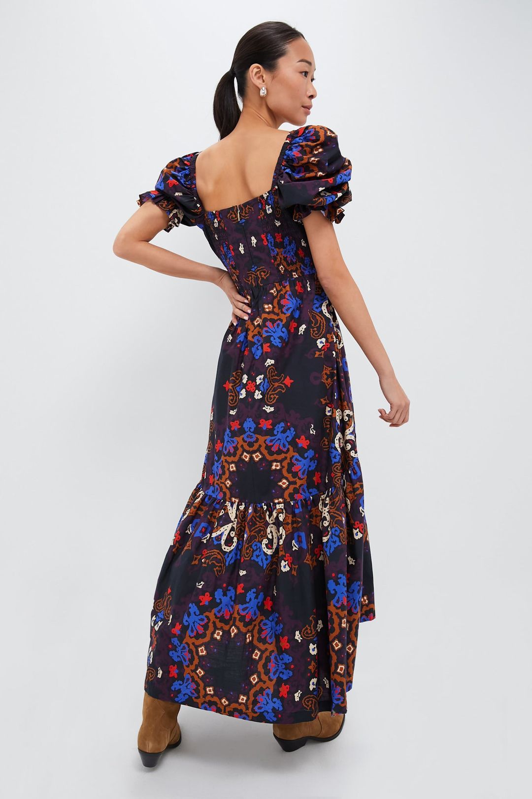 Venezia Print Jewel Ankle Dress #4