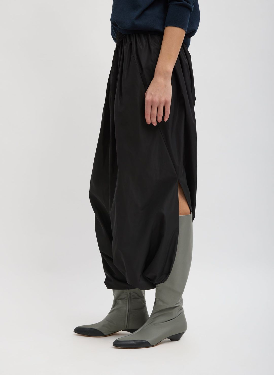 Italian Sporty Nylon Pleated Jalouise Skirt #3