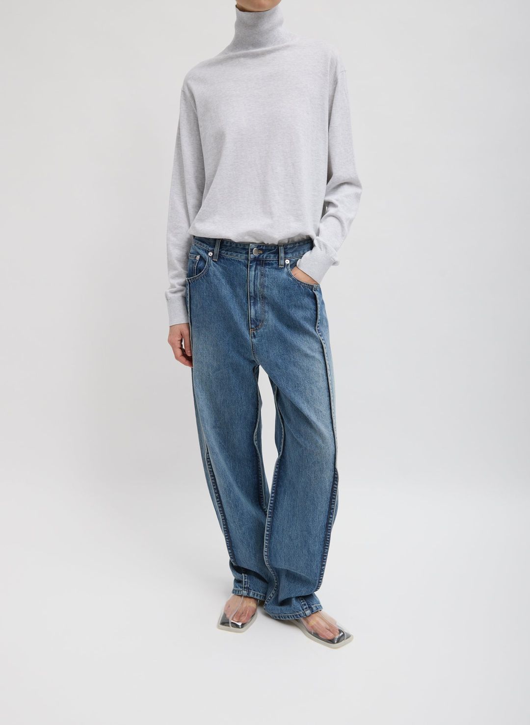 Spring Denim Tuck Jean