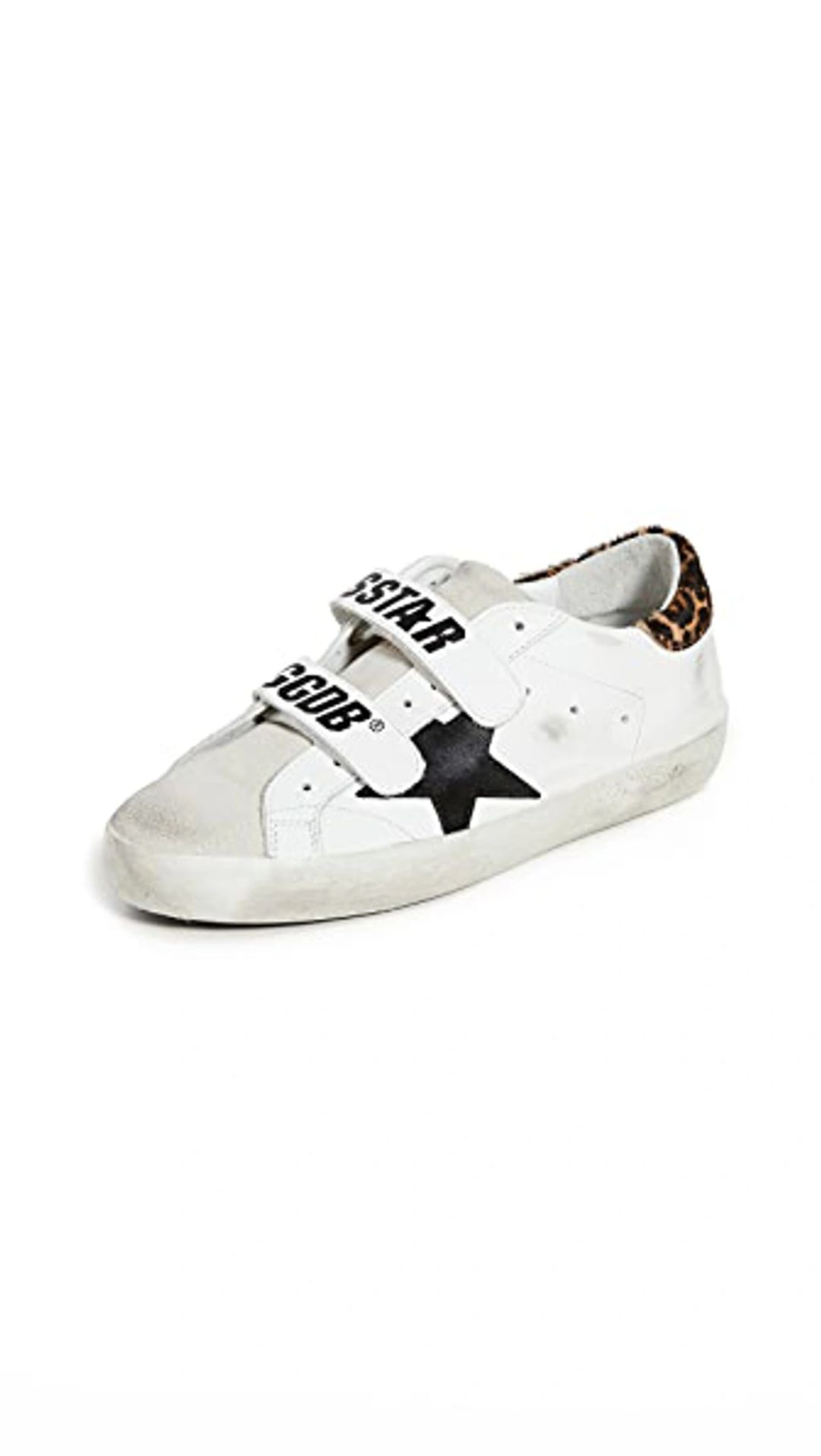 Old School Leather Sneakers In White #7